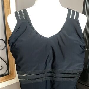 Black One Piece Swim Suit.